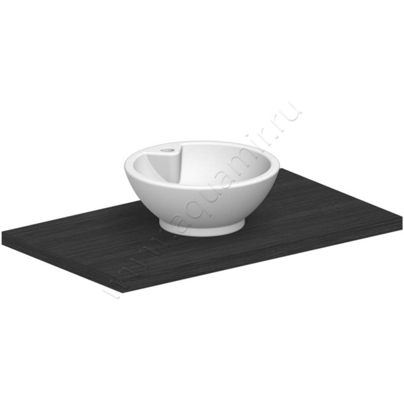 Раковина-чаша накладная с отверстием под смеситель Scarabeo Luna 40,5 см 8003 в интерьере