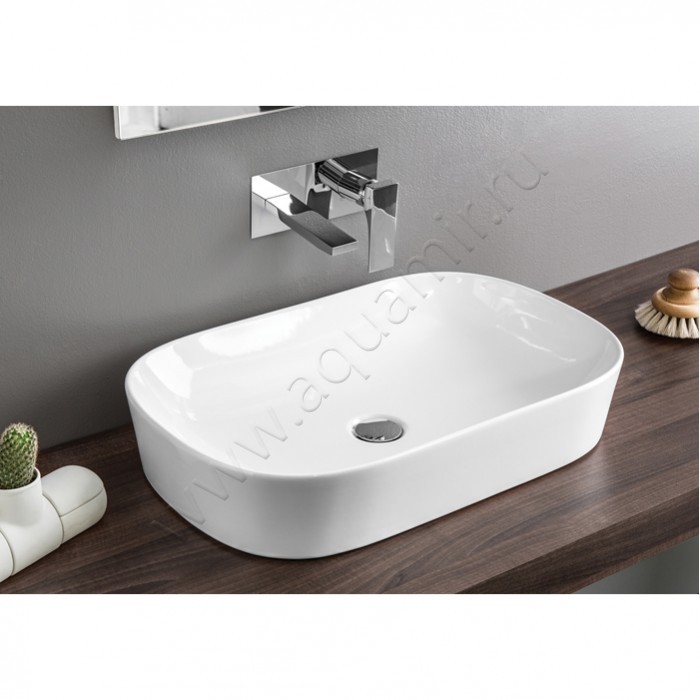 Раковина-чаша накладная ArtCeram GHOST Bianco Lucido GHL0020100 в интерьере