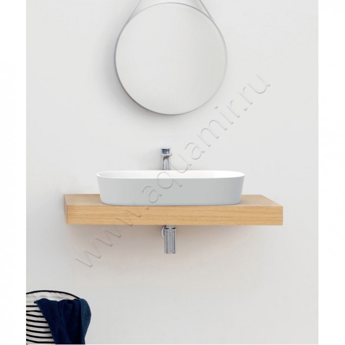 Раковина-чаша накладная ArtCeram GHOST Bianco Lucido GHL0020100 в интерьере