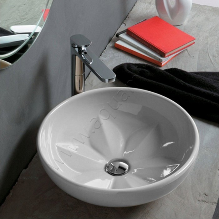 Раковина чаша Azzurra Fleur FLE200 в интерьере