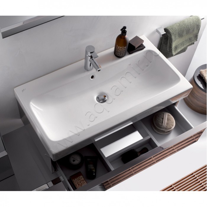 Раковина мебельная накладная Geberit iCon 90 см 124090000 в интерьере