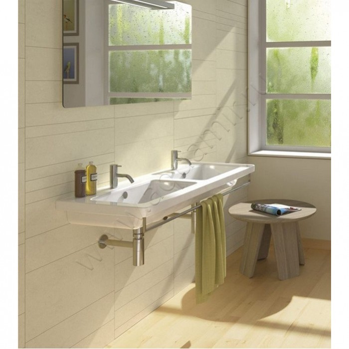 Раковина подвесная Catalano New Light 125 см, фарфор, белый глянец/bianco 1125LI00 в интерьере