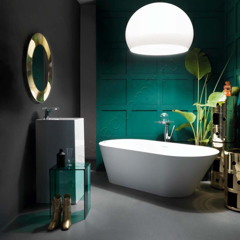 Раковина напольная с отверстием под смеситель Kartell by Laufen 37,5 см 8113310001111 в интерьере