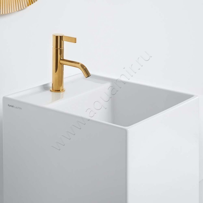 Раковина напольная с отверстием под смеситель Kartell by Laufen 37,5 см 8113310001111 в интерьере