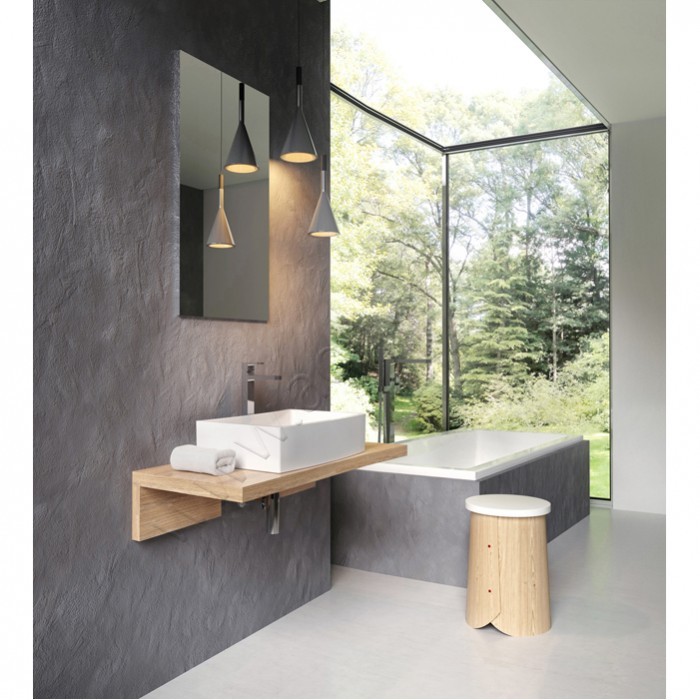 Раковина-чаша накладная Ravak Formy 50 см XJM01250000 в интерьере