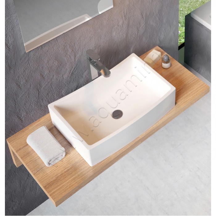 Раковина-чаша накладная Ravak Formy 50 см XJM01250000 в интерьере