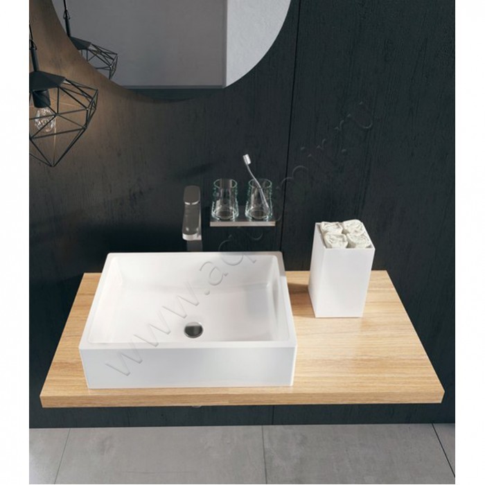 Раковина-чаша накладная Ravak Formy 50 см XJL01250000 в интерьере