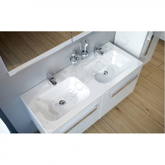 Раковина подвесная Ravak Chrome 120 см XJG01212000 в интерьере