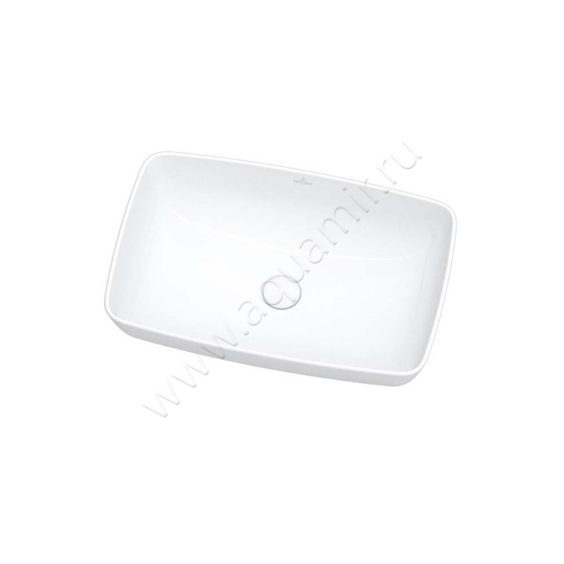 Раковина-чаша накладная Villeroy & Boch Artis 58 см, фарфор, белый глянец/white alpin 41725801 в интерьере