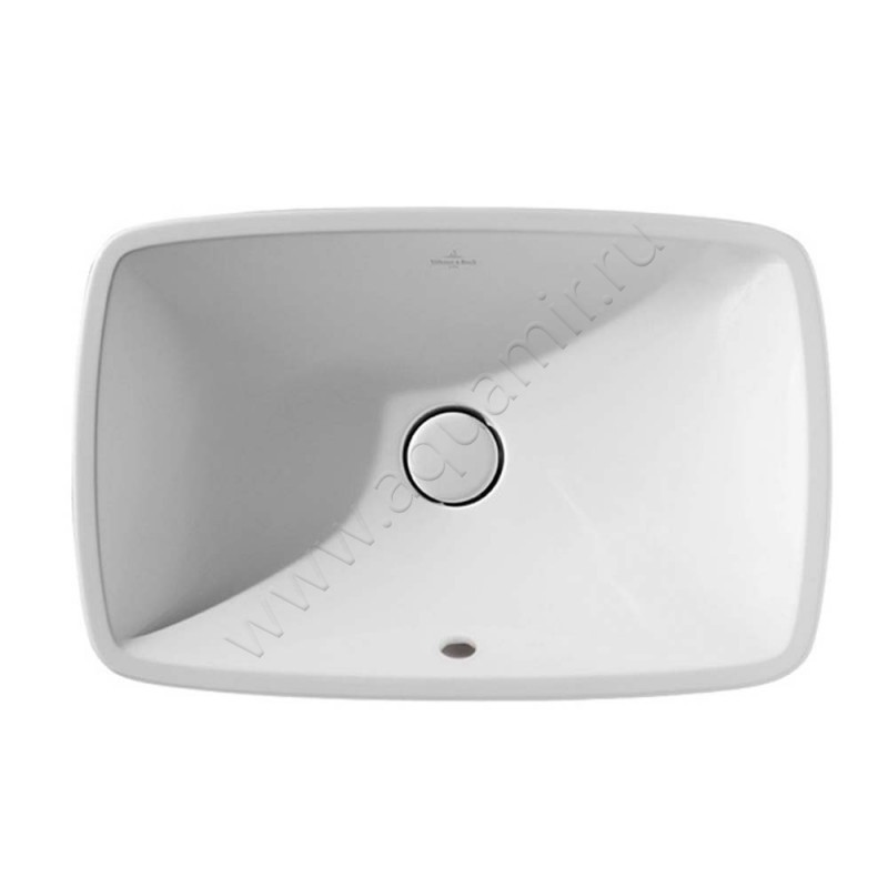 Раковина-чаша накладная Villeroy & Boch Loop & Friends 58,5 см, фарфор, белый глянец/white alpin 515400R1 в интерьере