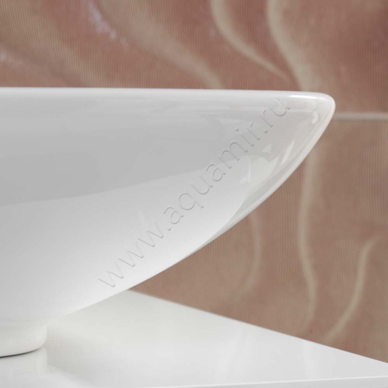 Раковина-чаша накладная Villeroy & Boch Loop & Friends 58,5 см, фарфор, белый глянец/white alpin 515400R1 в интерьере