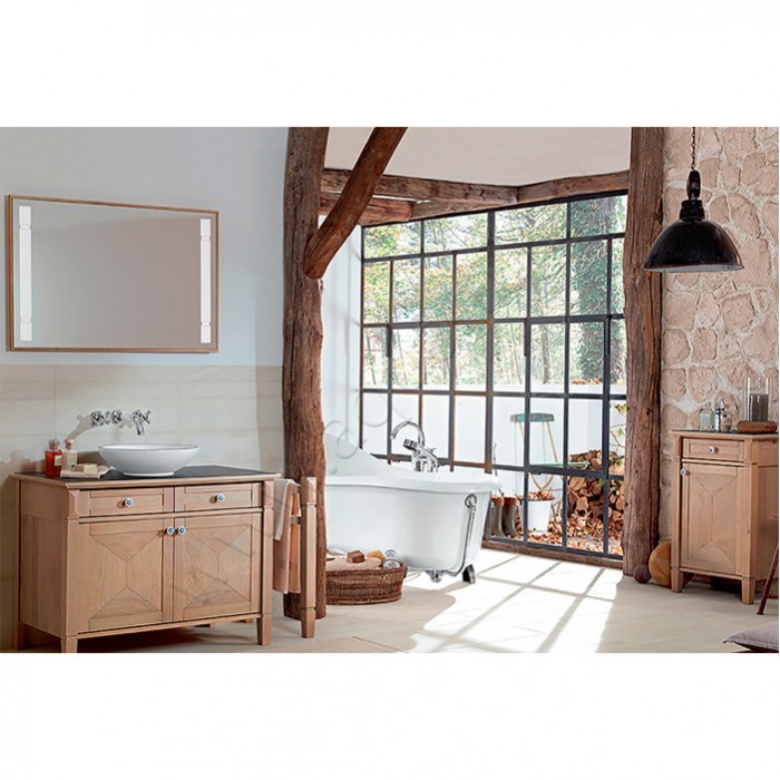 Раковина-чаша накладная Villeroy & Boch Loop & Friends 43 см, фарфор, белый глянец/white alpin 51440101 в интерьере