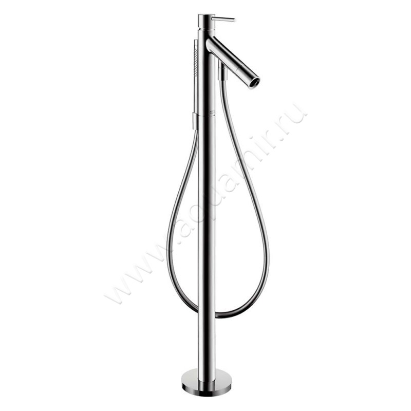 Напольный смеситель для ванны Hansgrohe Axor Starck 10456000 в интерьере