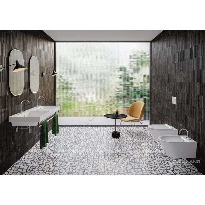 Раковина подвесная Catalano New Zero 150 см, фарфор, белый глянец/bianco 01215200011150ZEDUP00 в интерьере