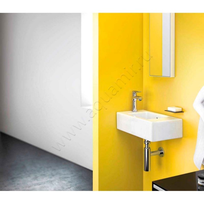 Смеситель для раковины Hansgrohe Metris хром 31186000 в интерьере