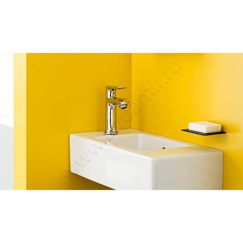 Смеситель для раковины Hansgrohe Metris хром 31186000 в интерьере