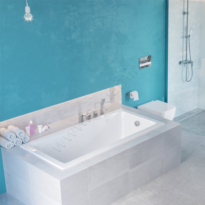 Акриловая ванна Whitecross Wave Slim 169.5x70 0111170070100 в интерьере