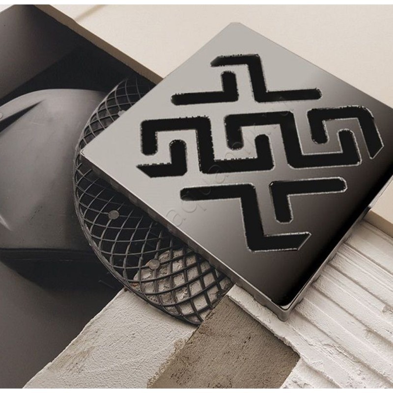 Душевой трап Berges Wasserhaus Platz Antik 090160 в интерьере