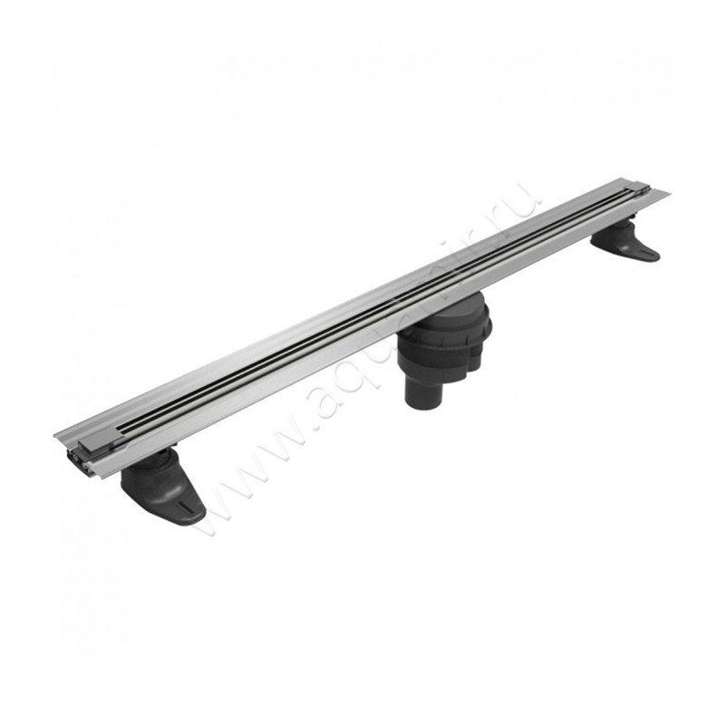 Душевой лоток с решеткой Berges Wasserhaus Super Slim 40 см 090077 в интерьере