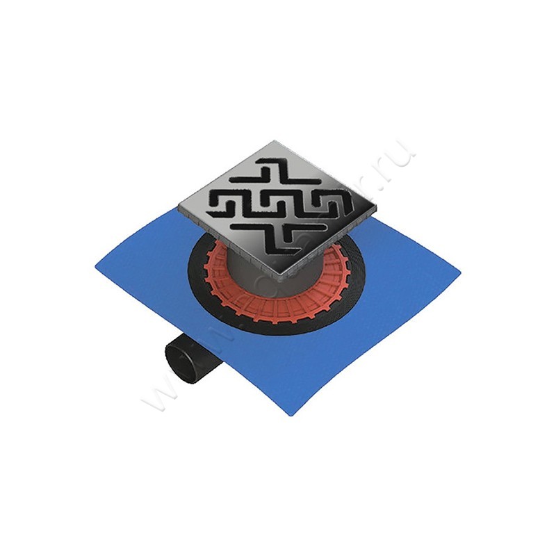 Душевой трап Berges Wasserhaus Zentrum Antik 090365 в интерьере