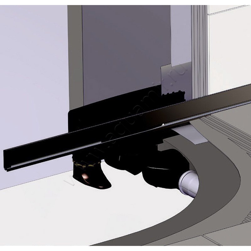 Душевой лоток с решеткой Berges Wasserhaus Wall 60 см 090156 в интерьере