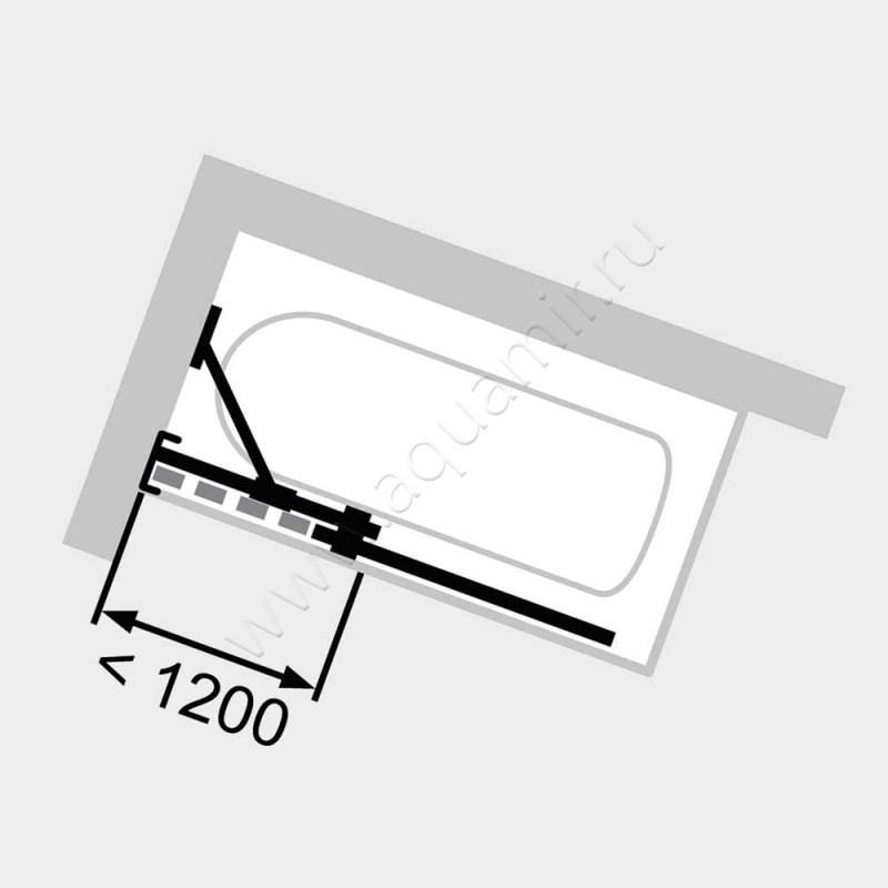 Шторка на ванну Huppe Xtensa pure XT0601123321 в интерьере