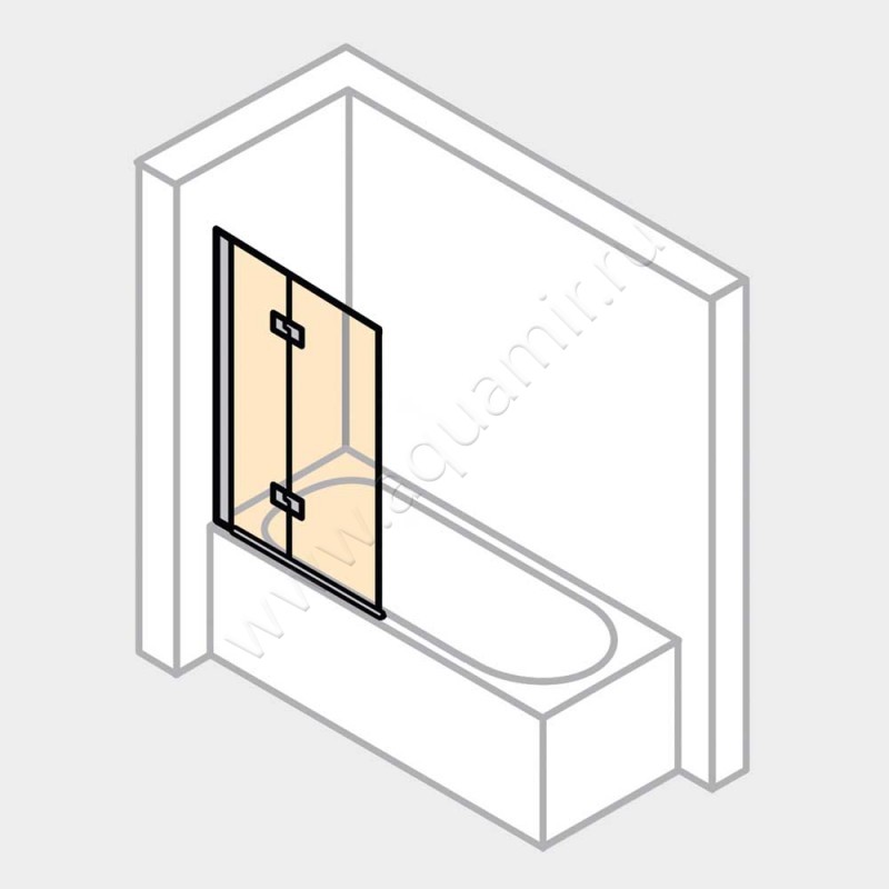 Шторка на ванну Huppe Design pure 8P2302087375 в интерьере