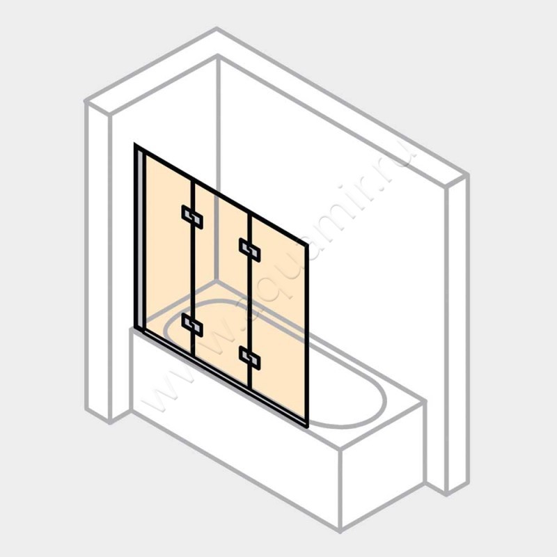 Шторка на ванну Huppe Design pure 8P6501087321 в интерьере