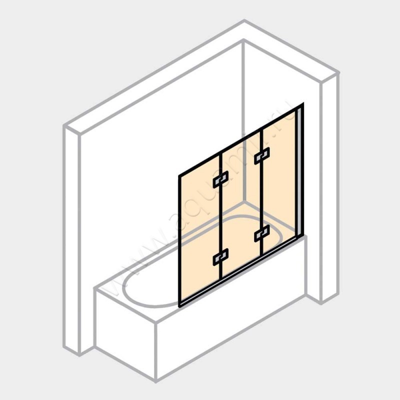 Шторка на ванну Huppe Design pure 8P6601092373 в интерьере