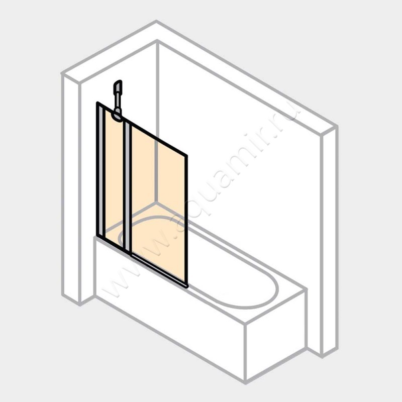 Шторка на ванну Huppe Design pure 8P2001087373 в интерьере