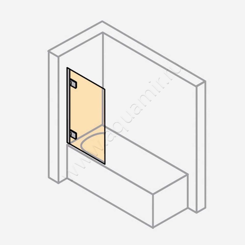 Шторка на ванну Huppe Solva pure ST3401092375 в интерьере