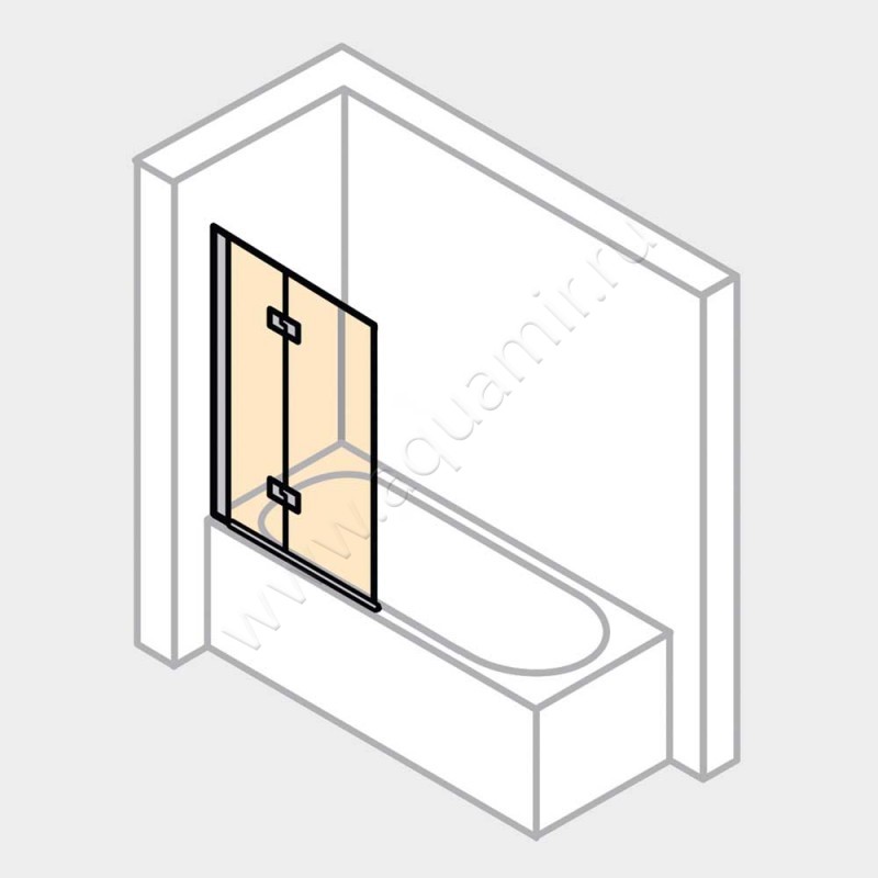 Шторка на ванну Huppe Design elegance 8E2302092373 в интерьере
