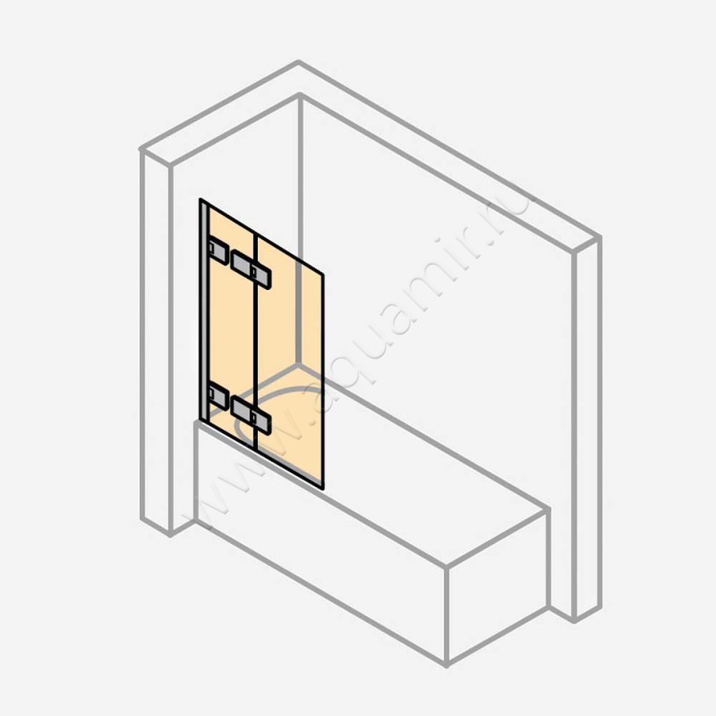 Шторка на ванну Huppe Solva pure ST4802092321 в интерьере