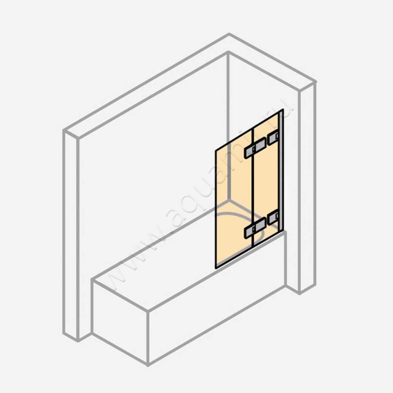 Шторка на ванну Huppe Solva pure ST4902092375 в интерьере