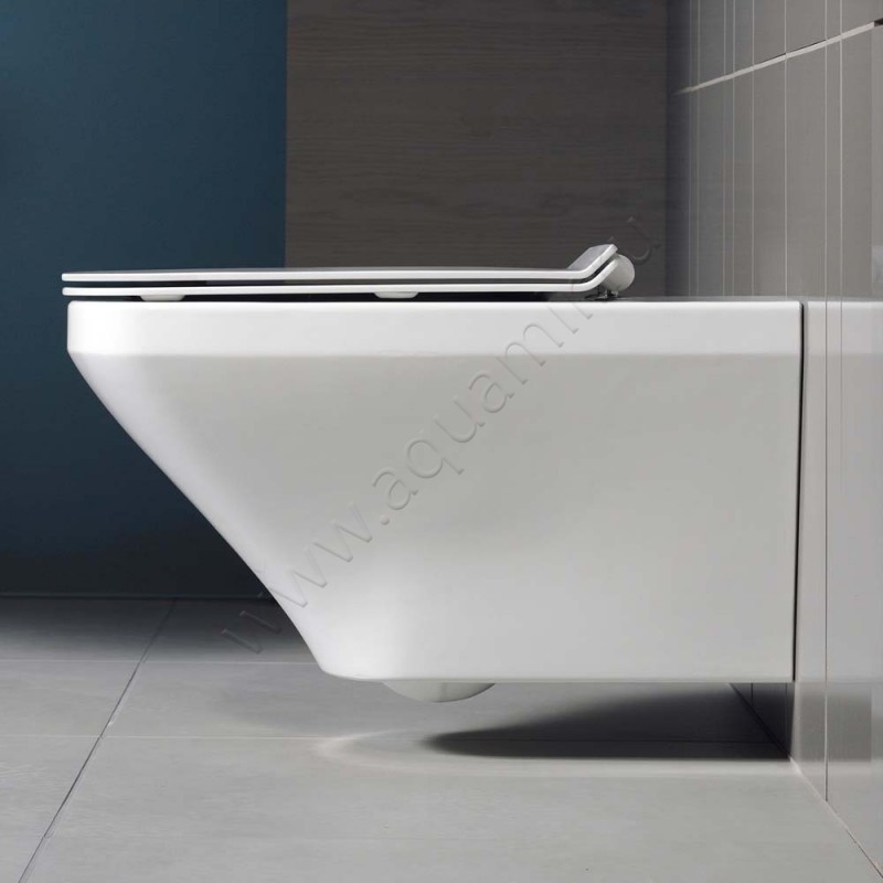 Унитаз подвесной Duravit DURASTYLE 54 см, безободковый, белый, с покрытием hygieneglaze 2552092000 в интерьере