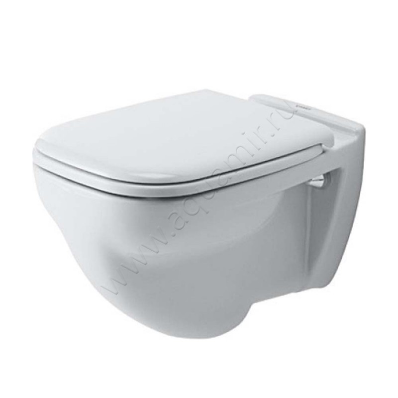 Унитаз подвесной Duravit D-CODE 54 см, безободковый, белый, с покрытием hygieneglaze 2210092000 в интерьере