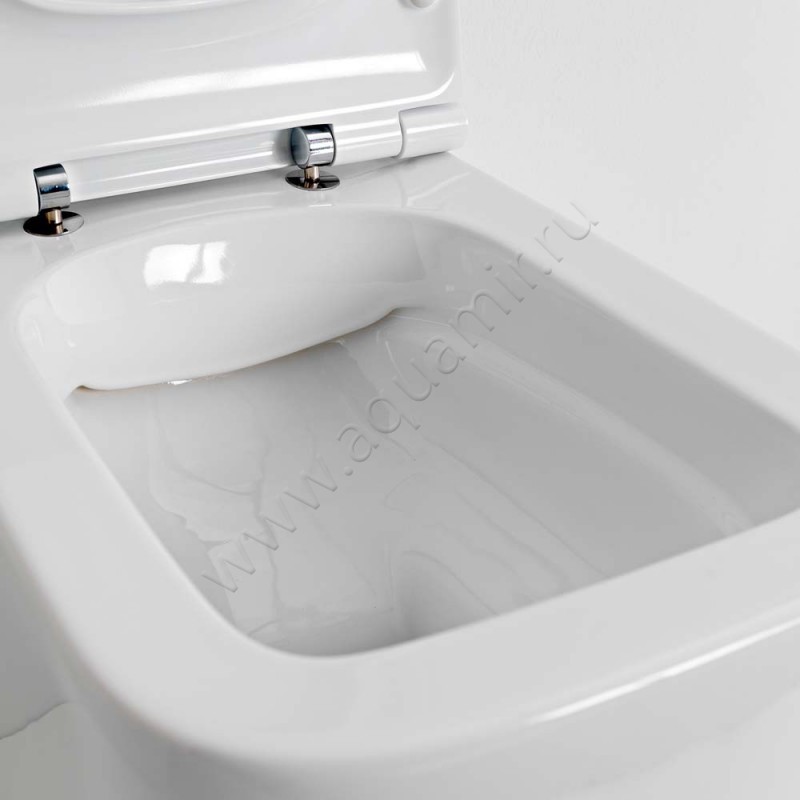 Унитаз приставной Scarabeo Teorema 2.0 55 см, белый матовый 5138CL41 в интерьере