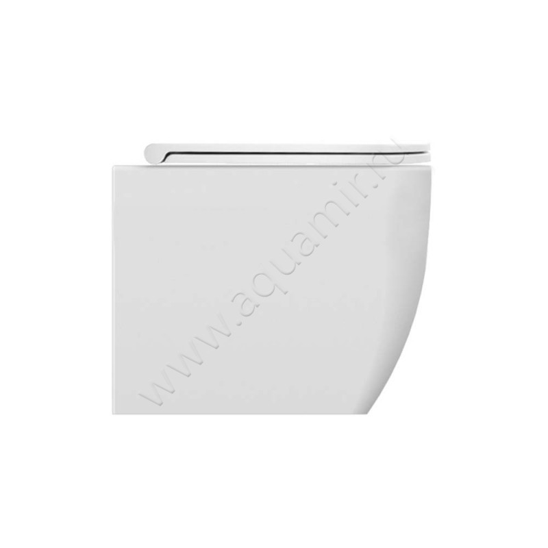 Унитаз приставной Scarabeo Teorema 2.0 55 см, белый матовый 5138CL41 в интерьере