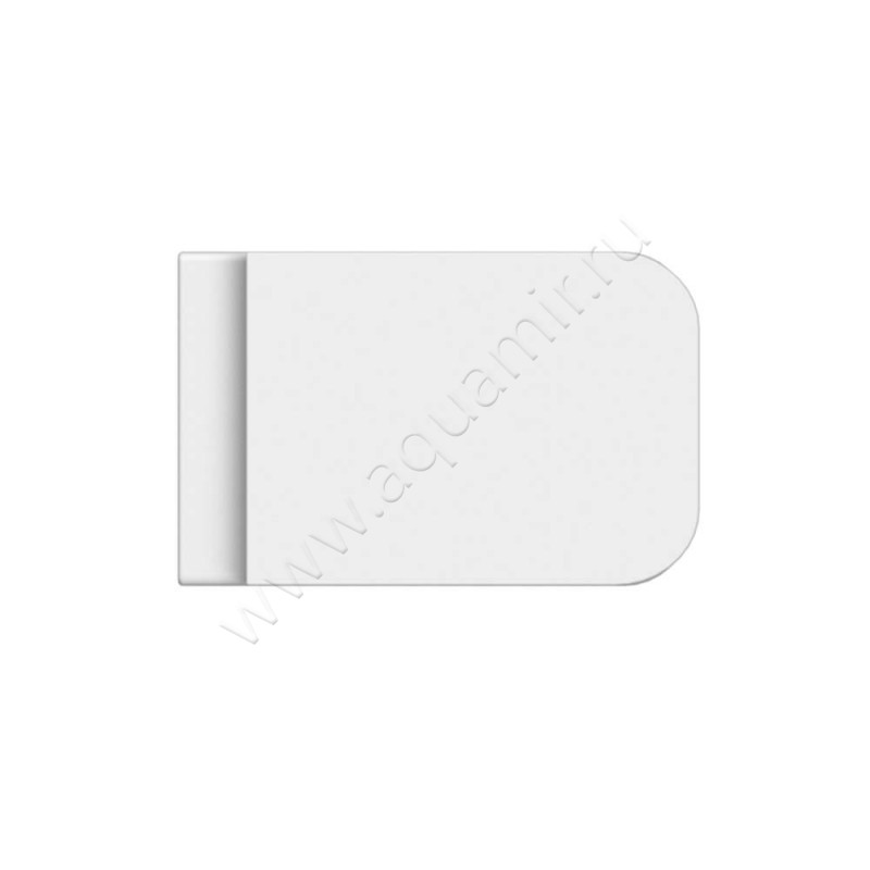 Унитаз приставной Scarabeo Teorema 2.0 55 см, белый матовый 5138CL41 в интерьере