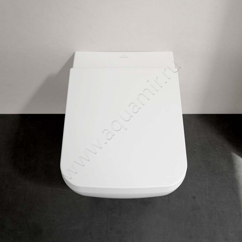 Унитаз подвесной Villeroy & Boch VENTICELLO 56 см, безободковый, белый матовый 4611R0RW в интерьере