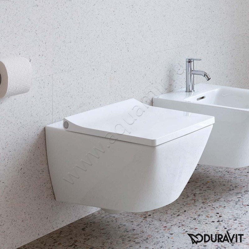 Унитаз подвесной Duravit VIU 57 см, белый, с покрытием hygieneglaze 2511092000 в интерьере