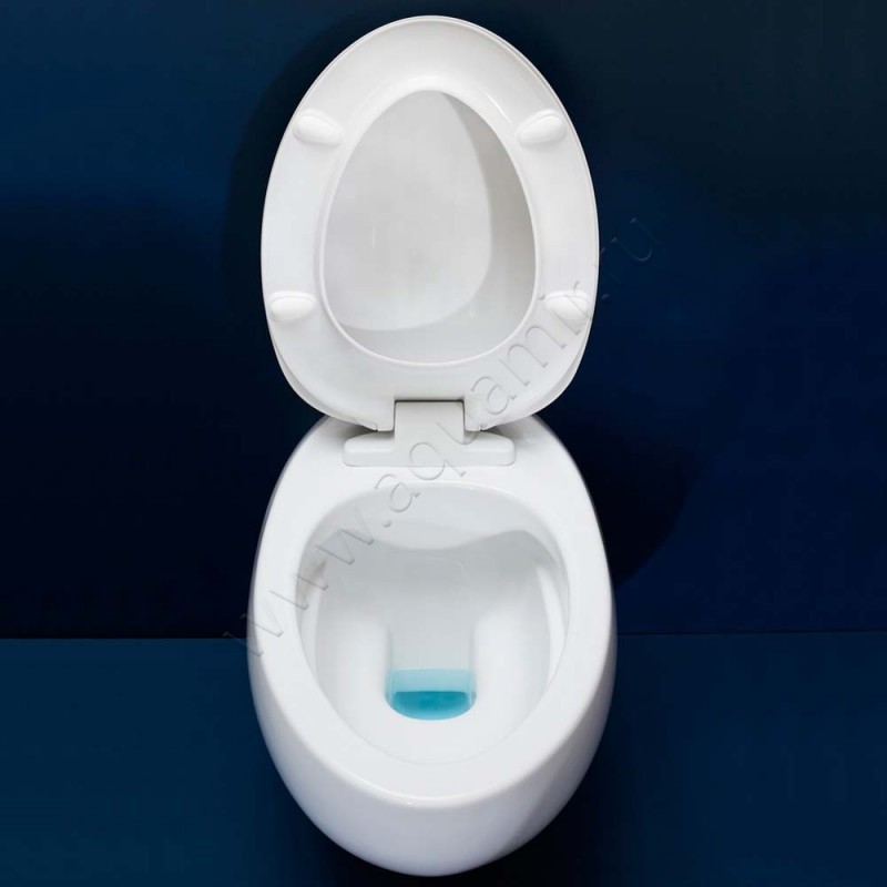 Унитаз подвесной Laufen IL BAGNO ALESSI ONE 58,5 см, белый, с покрытием cleancoat 8209714000001 в интерьере