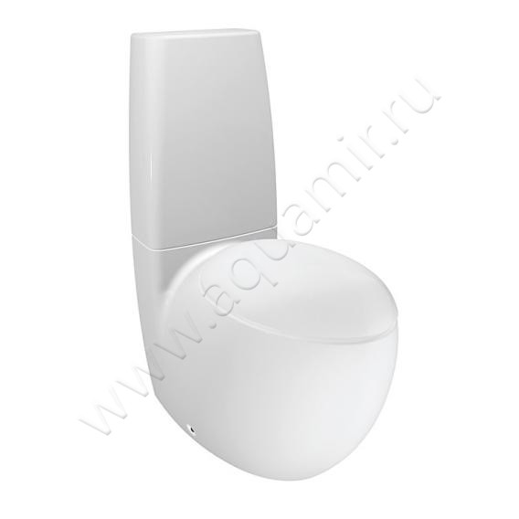 Унитаз напольный Laufen ALESSI ONE 72 см, белый, с покрытием cleancoat 8229764000001 в интерьере