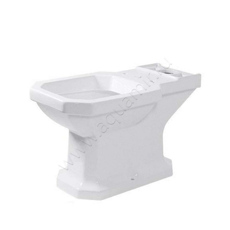 Унитаз напольный Duravit 1930 SERIES 66,5 см, безободковый, белый 0227090000 в интерьере