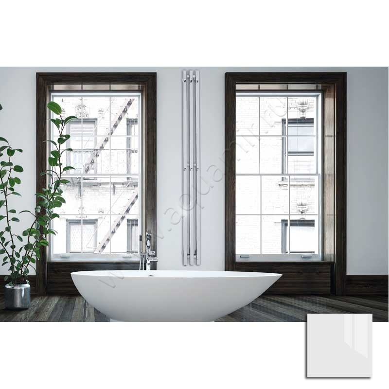 Полотенцесушитель электрический с крючками Grota CORSA белый CORSAEL2301500WHK в интерьере