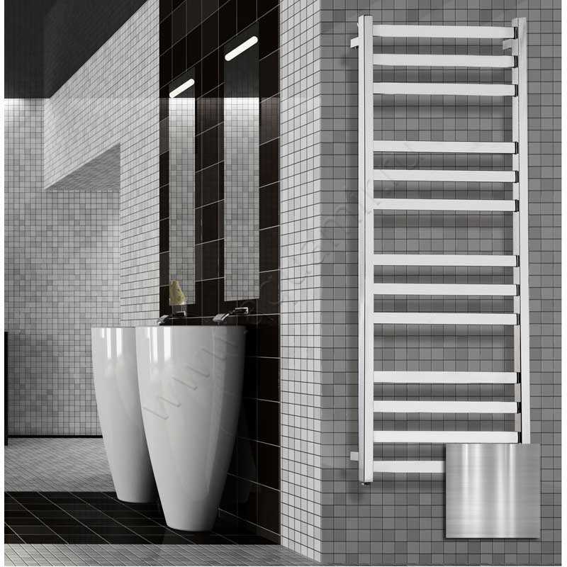 Полотенцесушитель электрический Grota VENTO нержавеющая сталь VENTOEL630600CRM в интерьере