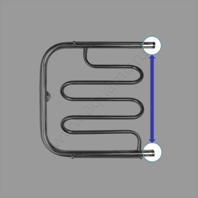 Водяной полотенцесушитель Energy MIX MIX530500CR в интерьере