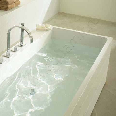 Ванна из минерального литья Burgbad Crono 180x80 MWAA180C0001 в интерьере