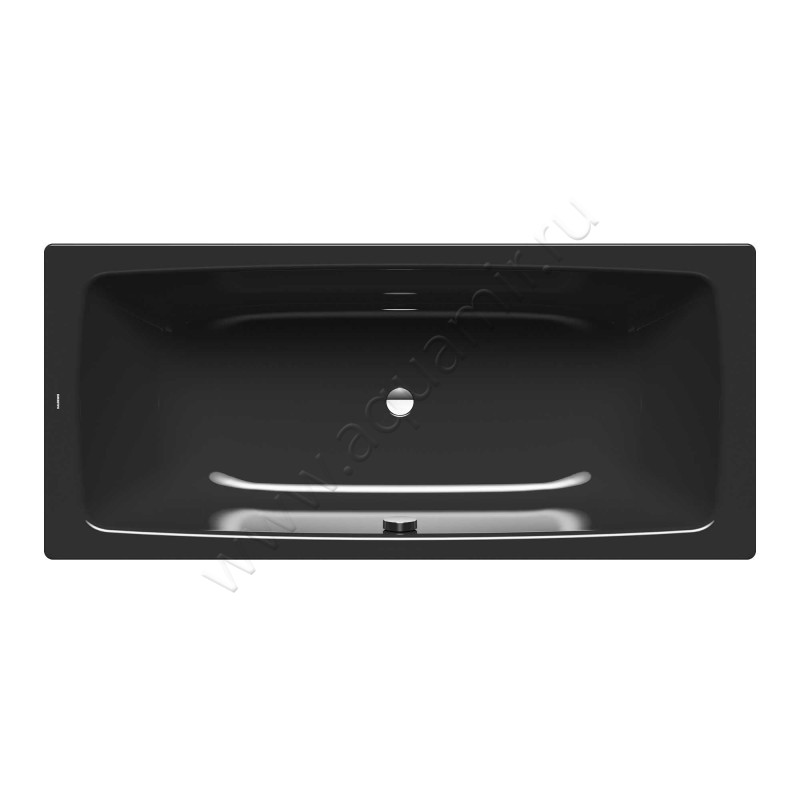 Ванна стальная Kaldewei Cayono 170x75, черная 272400010701 в интерьере