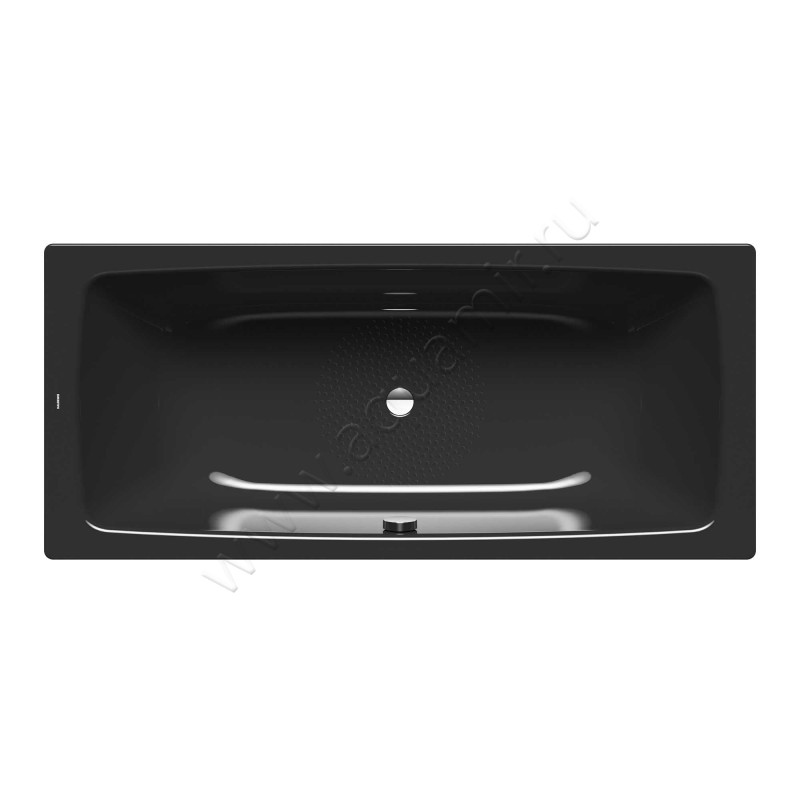 Ванна стальная Kaldewei Cayono 170x75, черная 272430003701 в интерьере